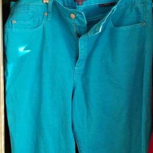 NYDJ TURQUOISE JEANS
